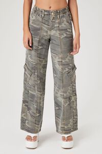 Camo Wide-Leg Cargo Pants | Forever 21 | Forever 21 (US)