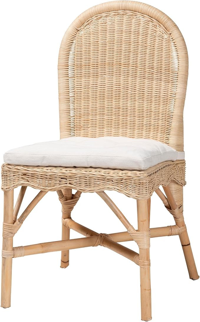 Bali & pari Bilu Bohemian Natural Rattan Dining Chair | Amazon (US)