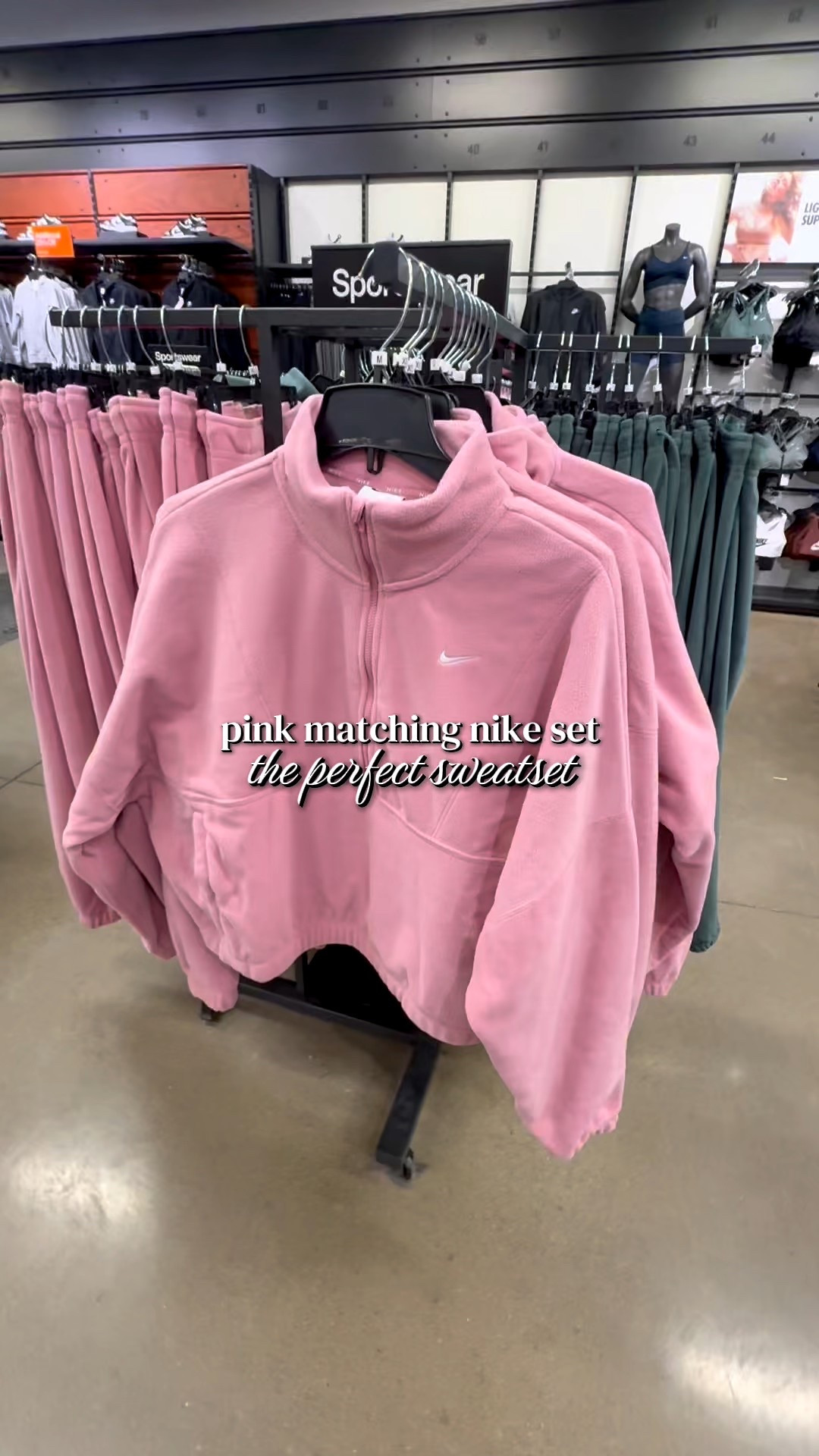 Pink matching nike set the perfect sweatset 

#LTKfitnessgoals #LTKootd #LTKActive