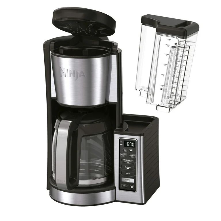 Ninja® 12-Cup Programmable Coffee Maker, Glass Carafe, Stainless Steel, CE250 | Walmart (US)