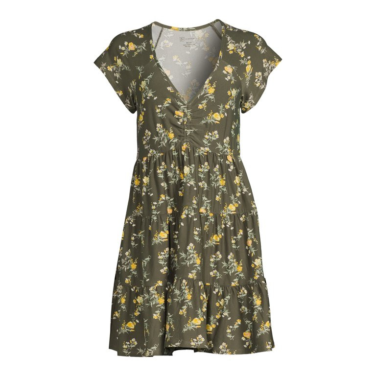 No Boundaries Juniors Peasant Babydoll Dress | Walmart (US)