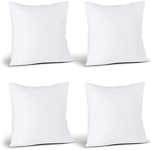 Amazon.com: Utopia Bedding Throw Pillows Insert (Pack of 4, White) - 20 x 20 Inches Bed and Couch... | Amazon (US)