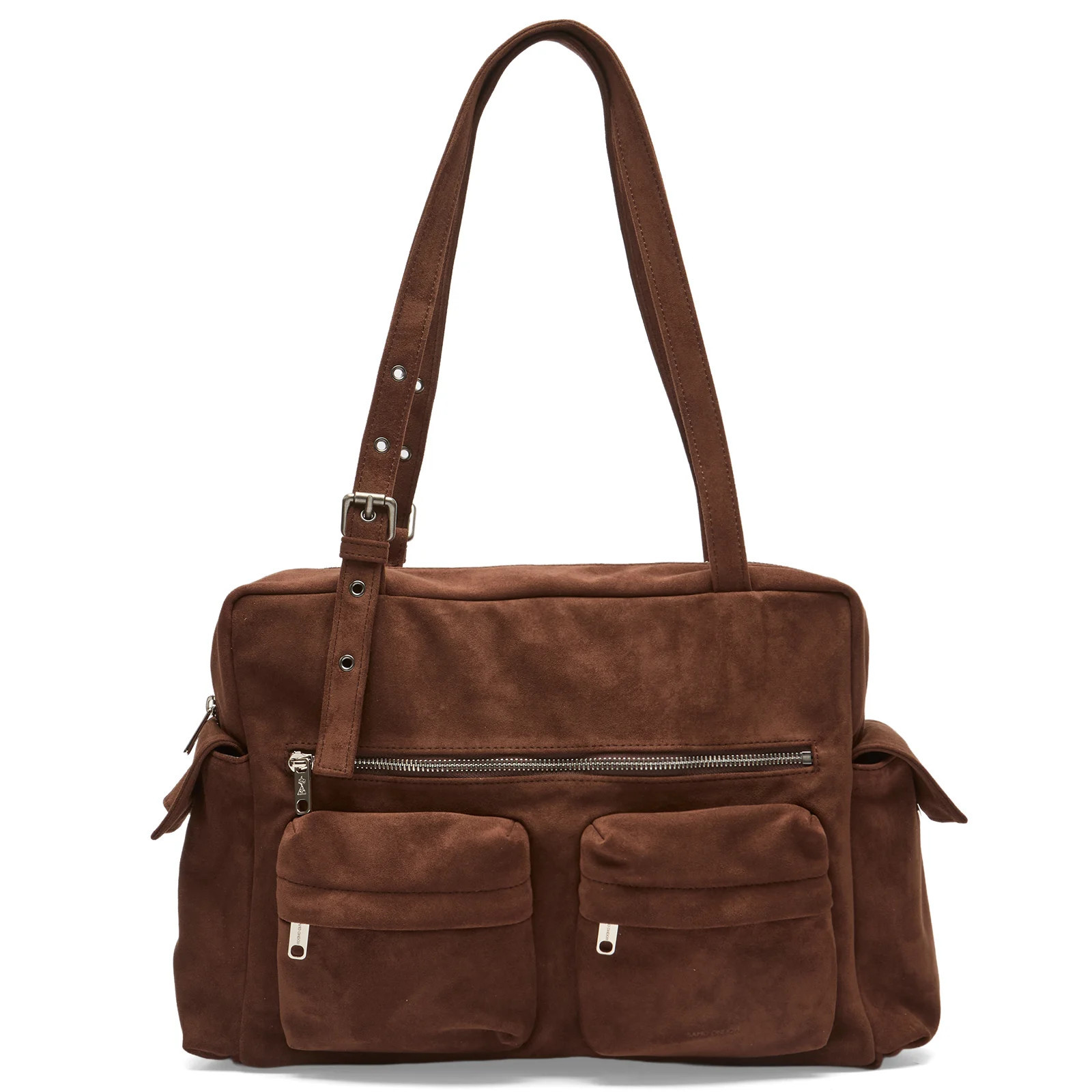 SAMO ONDOH Women's Pocket Utility Bag - Large in Suede Brown | END. Clothing