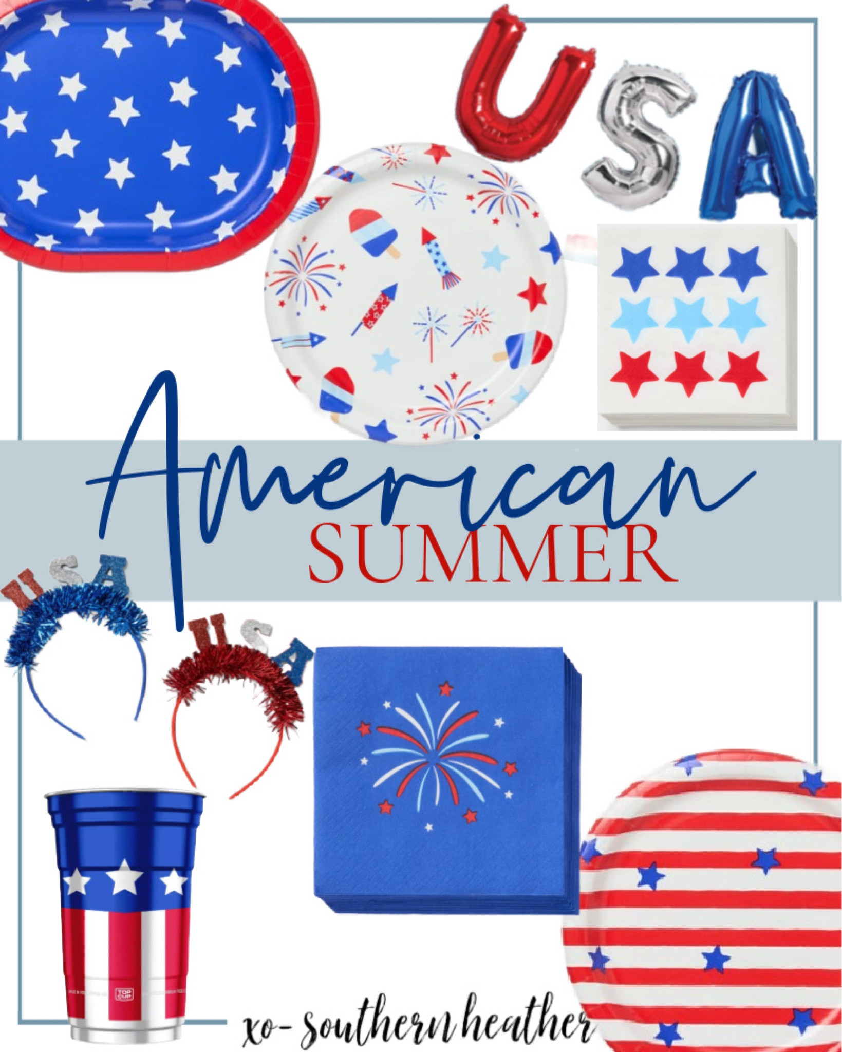 What Can I Bring? 🇺🇸 
When the hostess says “nothing” make them a cute paper product basket. Always appreciated! 
These Cute Target finds are perfect for an American summer 