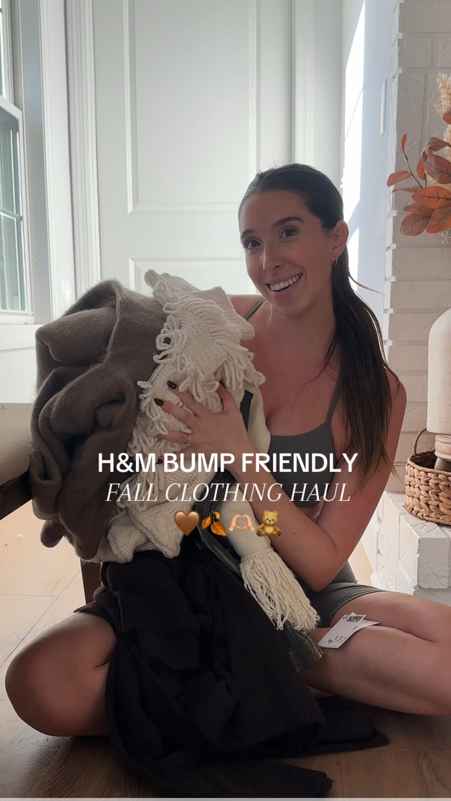 Bump friendly, pregnancy outfits, maternity, fall fashion, H&M sweaters, 

#LTKBump #LTKFindsUnder100