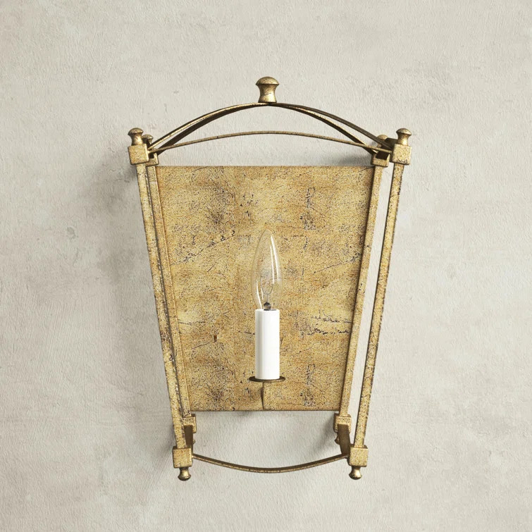 Gwendolyn Steel Flush Mounted Sconce | Wayfair North America