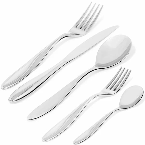 Mami Cutlery 5 Piece 18/10 Stainless Steel Flatware Set, Service for 1 | Wayfair North America