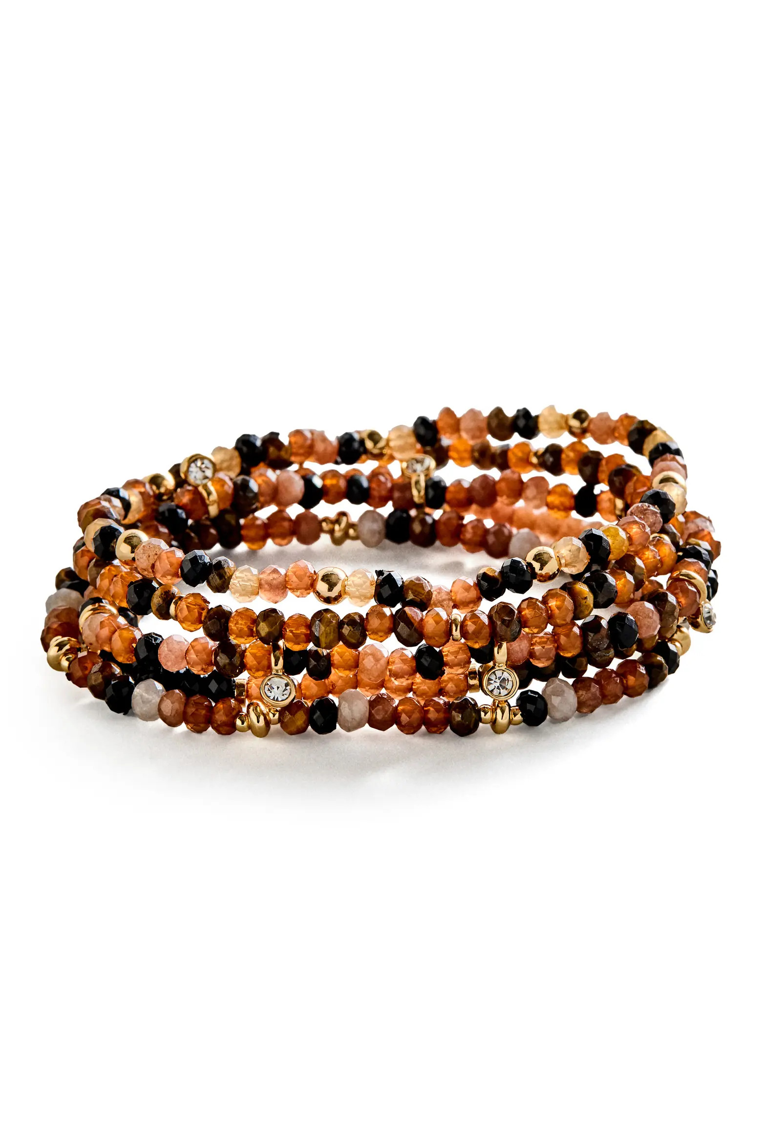 Set of 5 Indya Beaded Stretch Bracelets (Women) | Nordstrom | Nordstrom