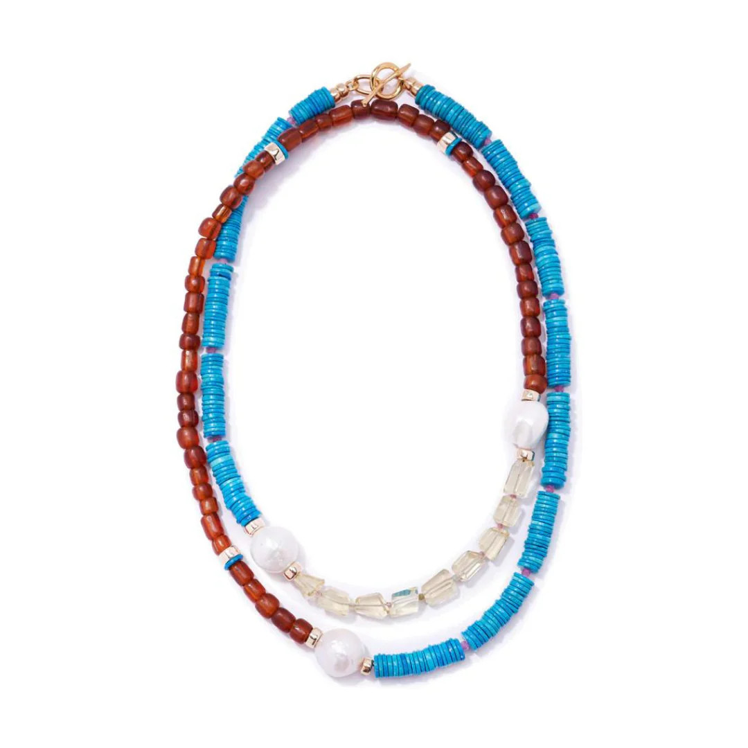 Cabana Necklace, Lagoon | The Avenue