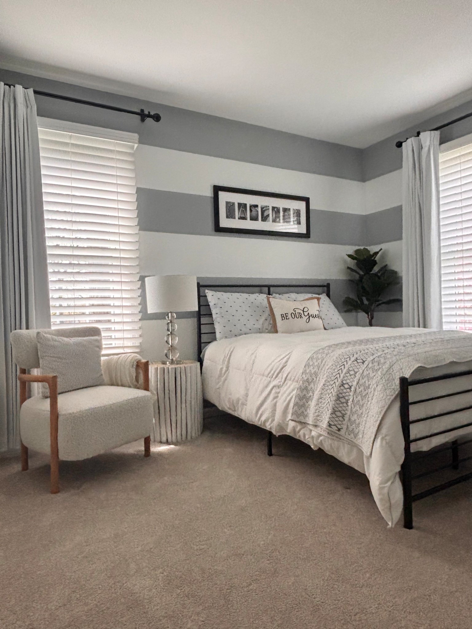 Amazon home
Wayfair finds
Wayfair furniture 
Guest bedroom 
Down comforter 
Black metal bed 
Accent chair 
Blackout curtains 
Pleated curtains 
Neutral bedroom 

#LTKHome #LTKdayinmylife #LTKSaleAlert