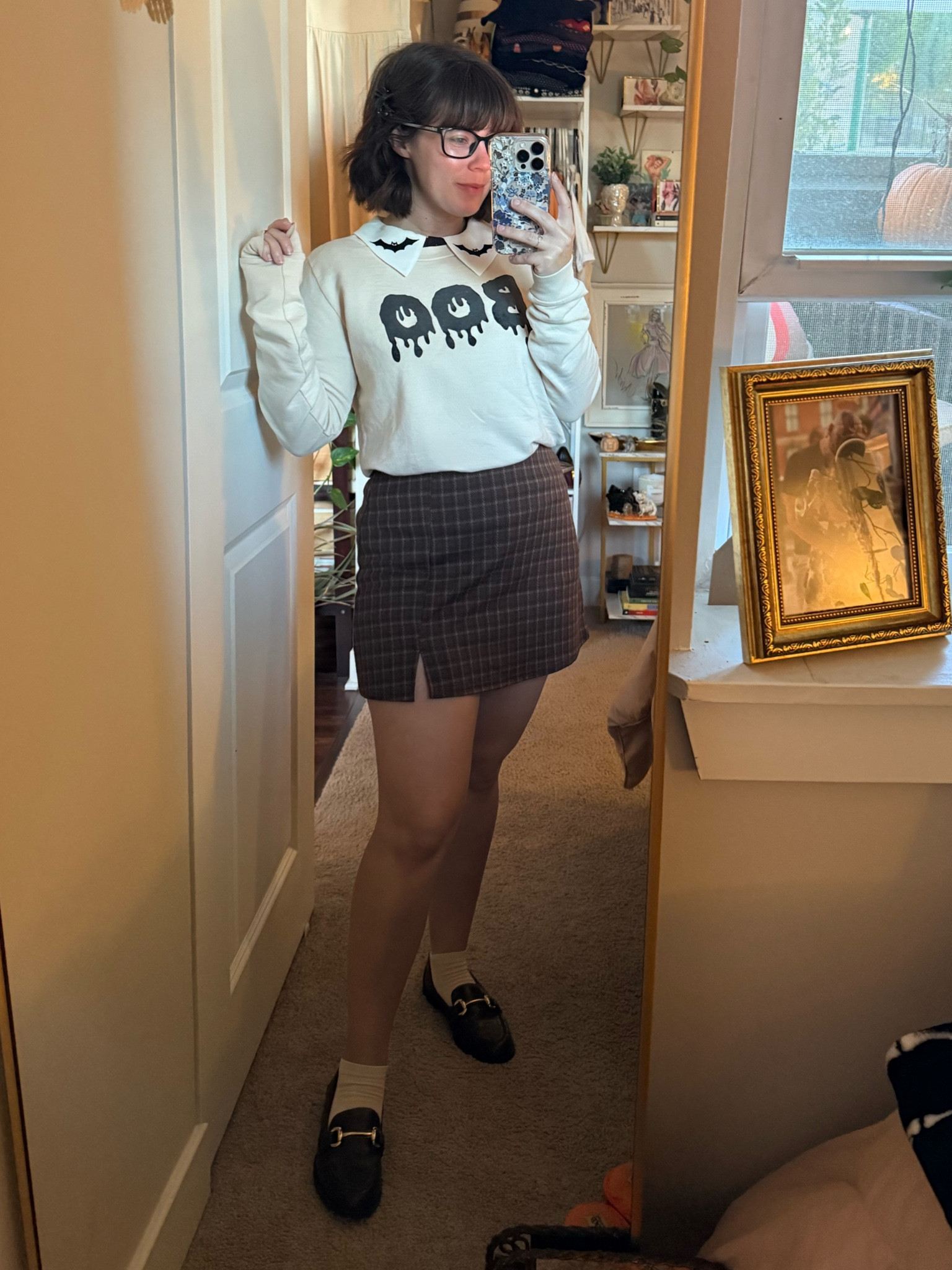 Adding a collared shirt to any look automatically elevates it  

#LTKStyleTip #LTKHalloween #LTKWorkwear