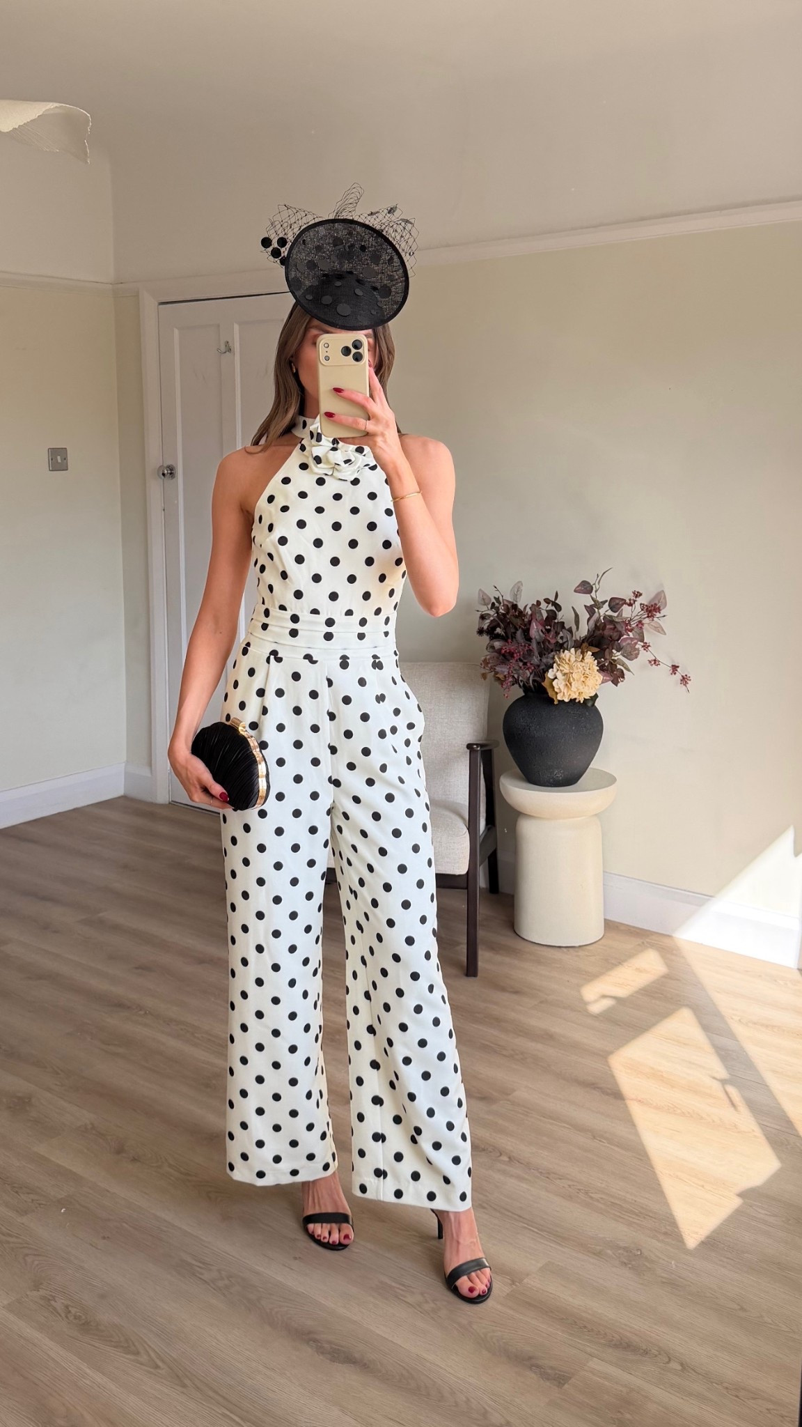 Spring occasion wear
Wearing a size 8 in the jumpsuit 
I’m 5ft 6