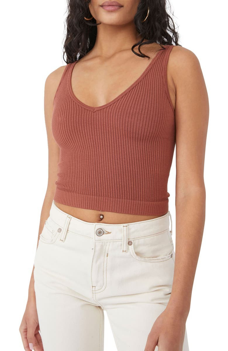 Intimately FP Solid Rib Brami Crop Top | Nordstrom