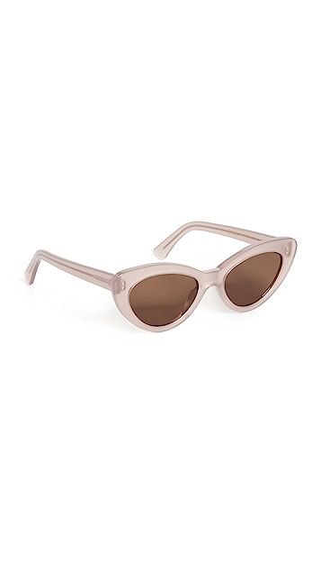 Pamela Thistle Brown Flat Sunglasses | Shopbop