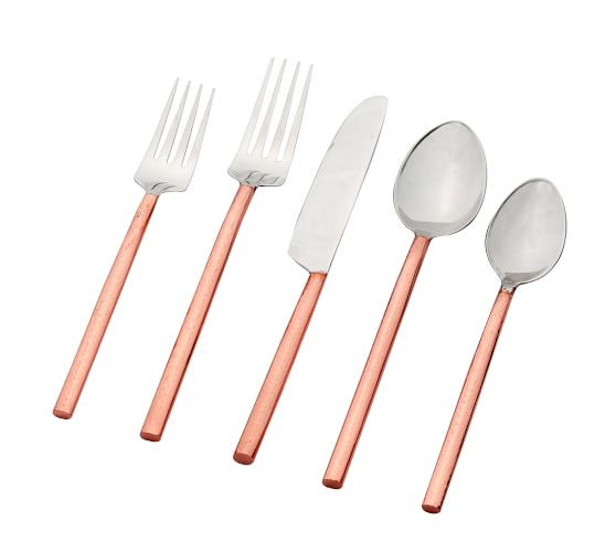 Copper Handled Flatware Set | Pottery Barn (US)