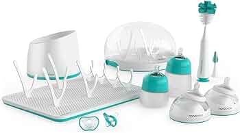 Nanobebe Baby Bottle Ultimate Feeding and Cleaning Set, for Breast Milk and Formula, Cleaning and... | Amazon (US)