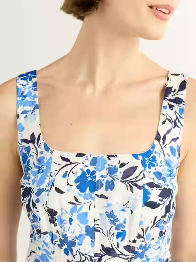 Free Assembly Women's and Women's Plus Sleeveless Square Neck Cotton Midi Dress, Sizes XS-4X | Walmart (US)