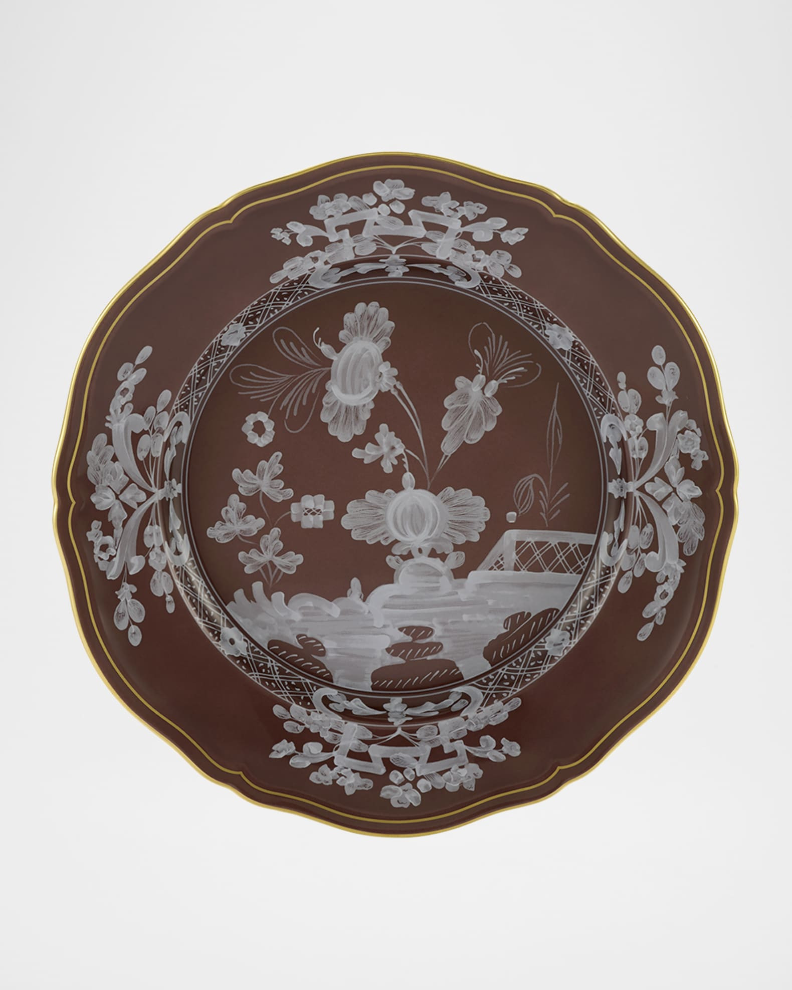 GINORI 1735 Oriente Italiano Castagna Dinner Plate | Neiman Marcus