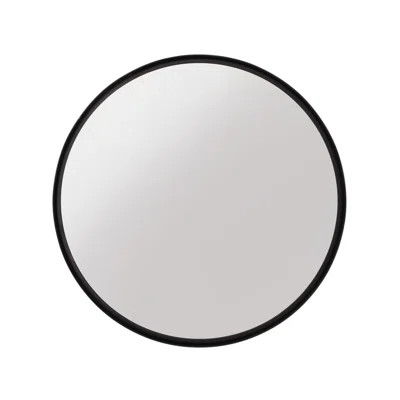 24" Round Mirror, Black Wb Ebern Designs | Wayfair North America
