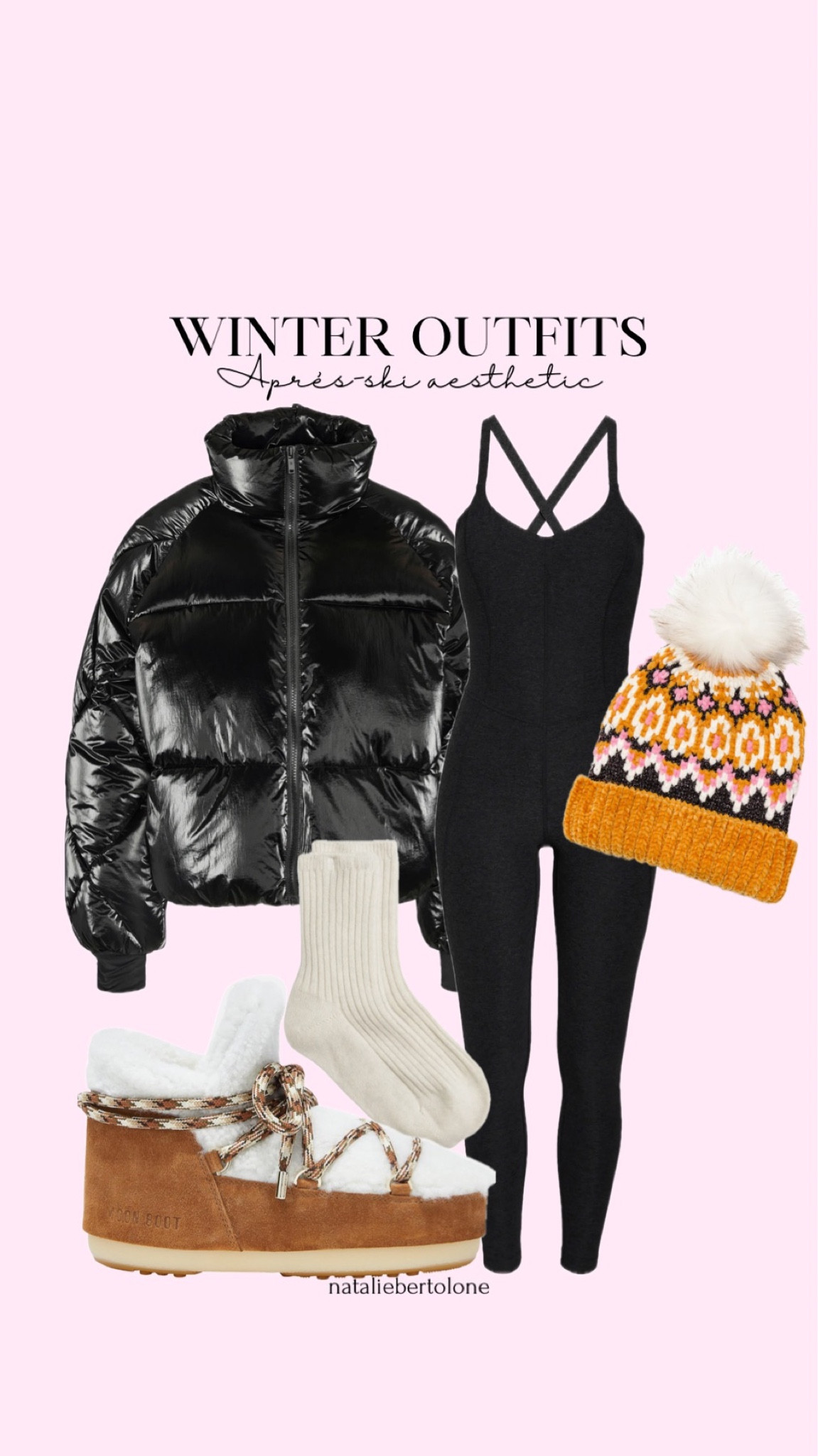 winter outfits- apres ski aesthetic! cabin vacation outfits. ski trip outfits. puffer jacket. moon boots  

#LTKfindsunder100 #LTKSeasonal #LTKstyletip