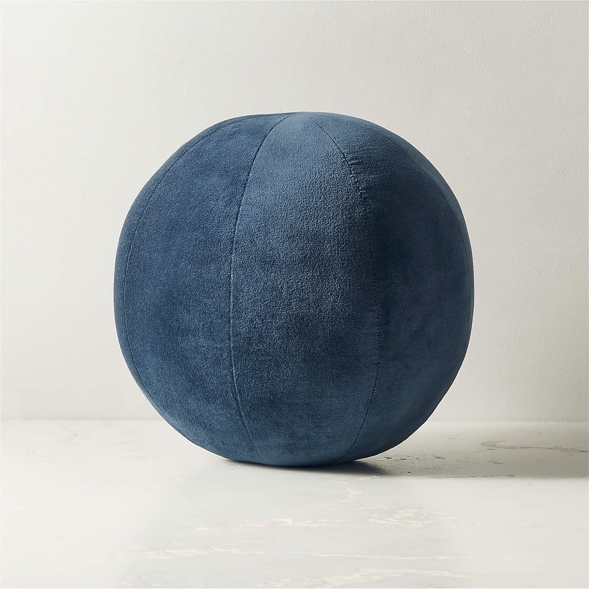 Terre Green Velvet Sphere Modern Throw Pillow + Reviews | CB2 | CB2