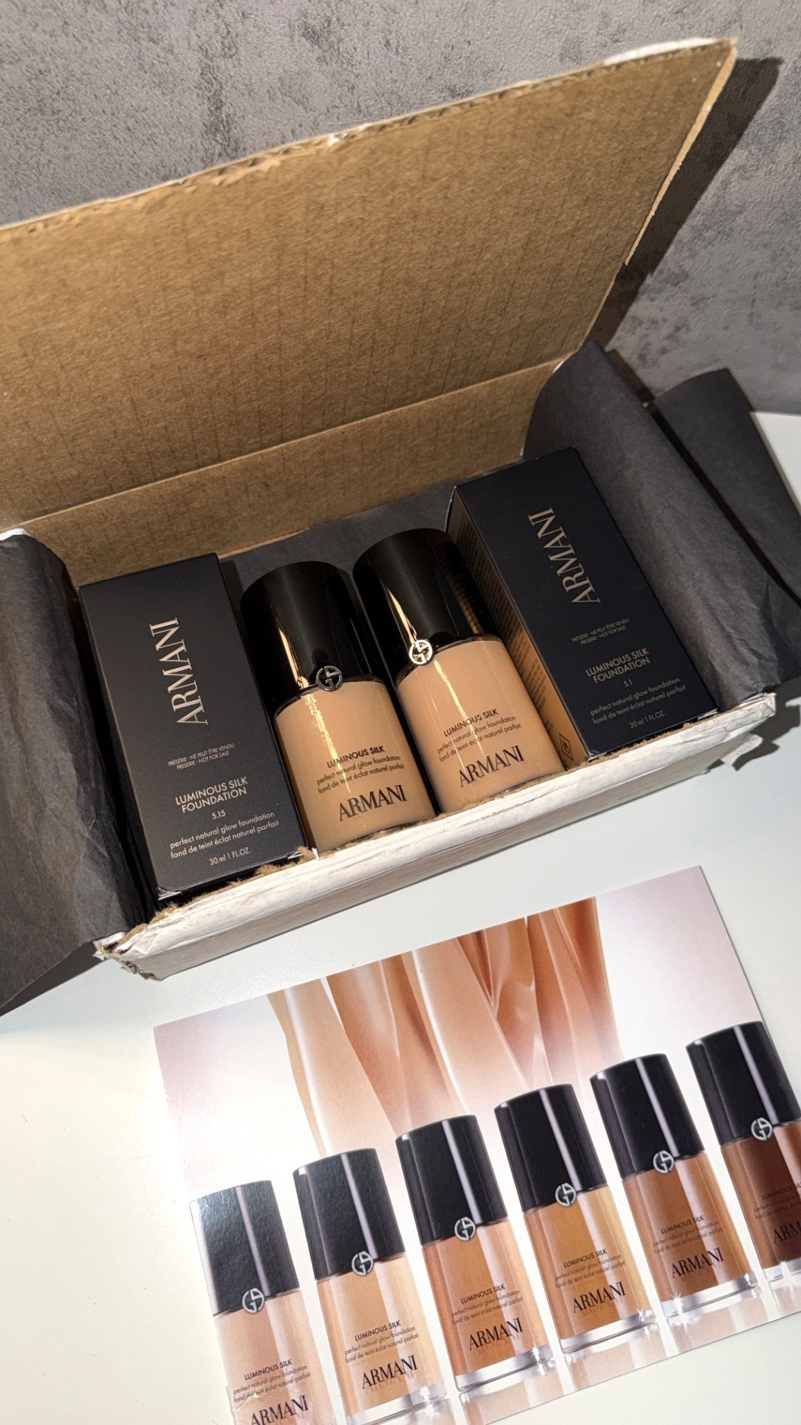 armani beauty new luminous silk foundation pr package 

#LTKgrwm #LTKBeauty #LTKmorningroutine