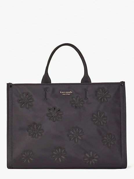 the little better sam embroidered nylon large tote | Kate Spade (US)