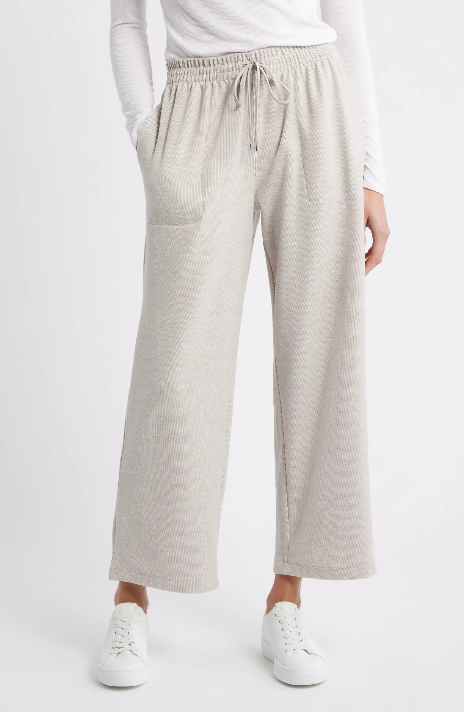 Caslon® Ankle Wide Leg Sweatpants | Nordstrom | Nordstrom