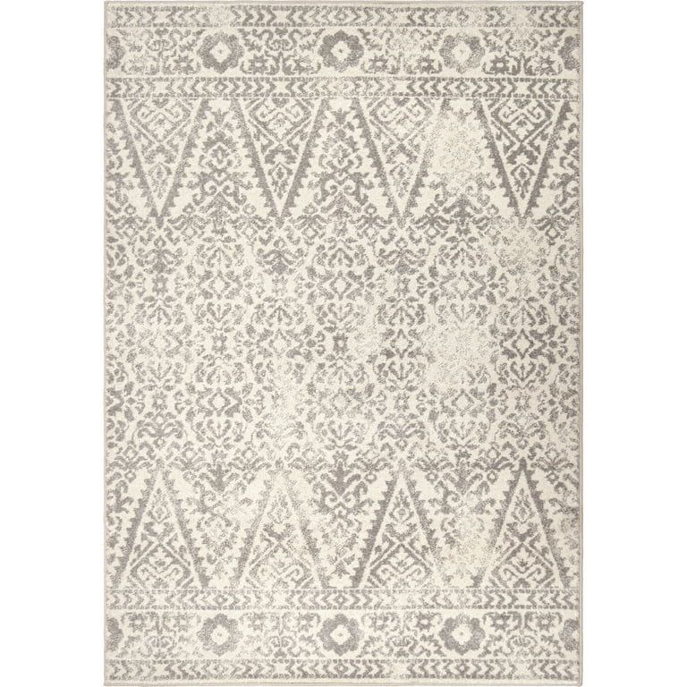 My Texas House Olympia By Orian 5'2" X 7'6" Gray Floral Outdoor Rug | Walmart (US)