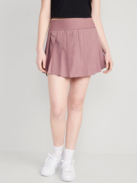 High-Waisted StretchTech Pleated 2-in-1 Skort for Women | Old Navy (US)