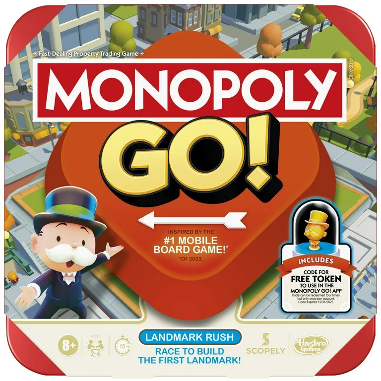 Monopoly GO! Board Game, Inspired by the Popular Mobile Board Game, 15 Mins., Family Games, Ages ... | Walmart (US)