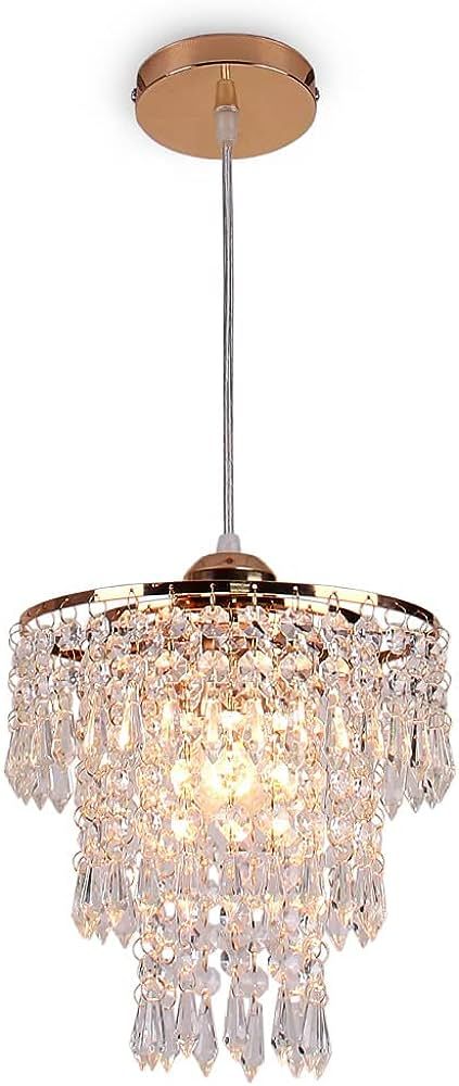 FRIXCHUR Small Gold Chandeliers Flush Mount Chandeliers Ceiling Lights for Girls Bedroom Modern R... | Amazon (US)