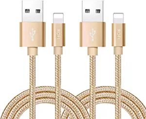 RoFI Compatible Phone Cable, [2Pack] 2FT Nylon Braided Fast Charging USB Cord Replcement for Phon... | Amazon (US)