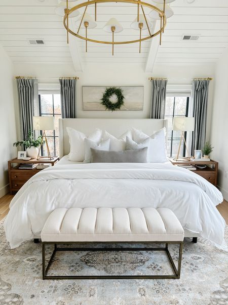 Save 25% off our favorite upholstered Tilly Bed from Joss & Main. We have it so much we also bought it for our guest room. We have the Zuma white color in our primary and linen talc in our guest room. Save 25% on our organic bill and branch bedding too! 

#LTKCyberWeek #LTKsalealert #LTKhome