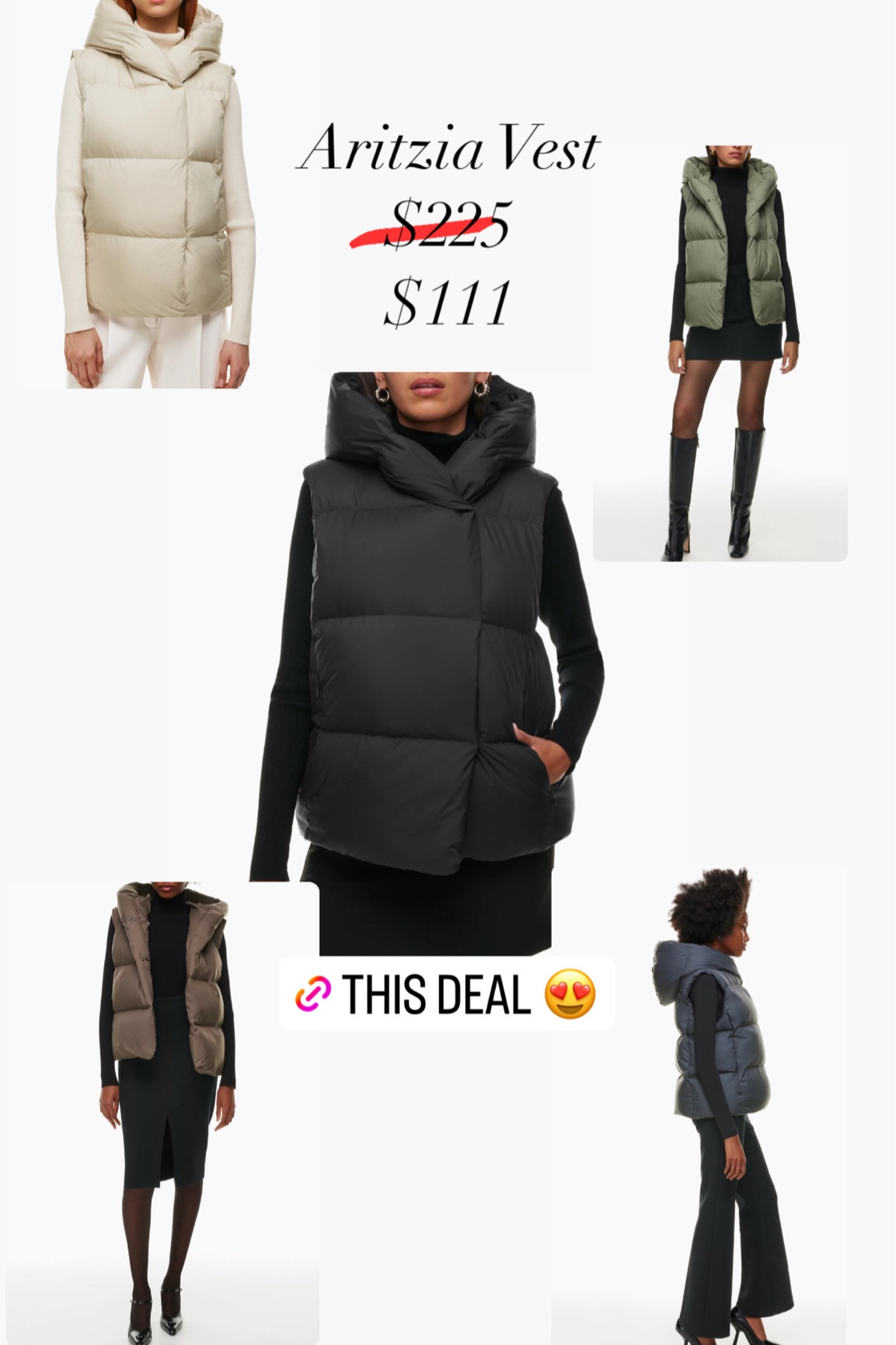 The cutest vest from Aritzia on major sale 
Gift ideas for mom or sister 

#LTKSeasonal #LTKGiftGuide #LTKsalealert