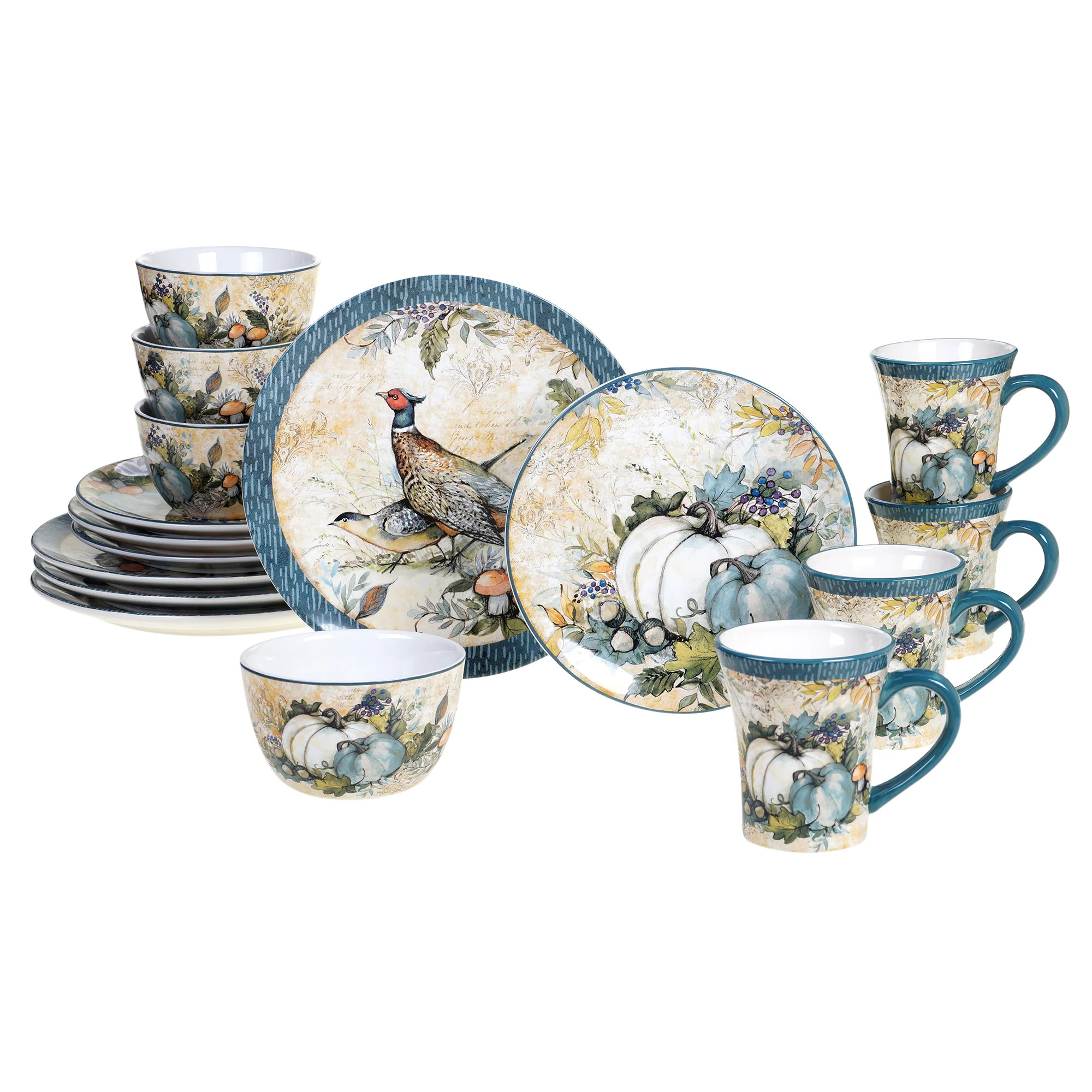 Certified International Harvest Gatherings 16Pc Dinnerware Set & Reviews | Wayfair | Wayfair North America