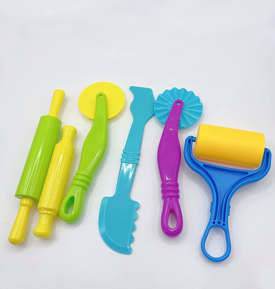 AOIRFUQ Clay and Dough Tools Six Piece Set - Ages 3 & Up | Amazon (US)