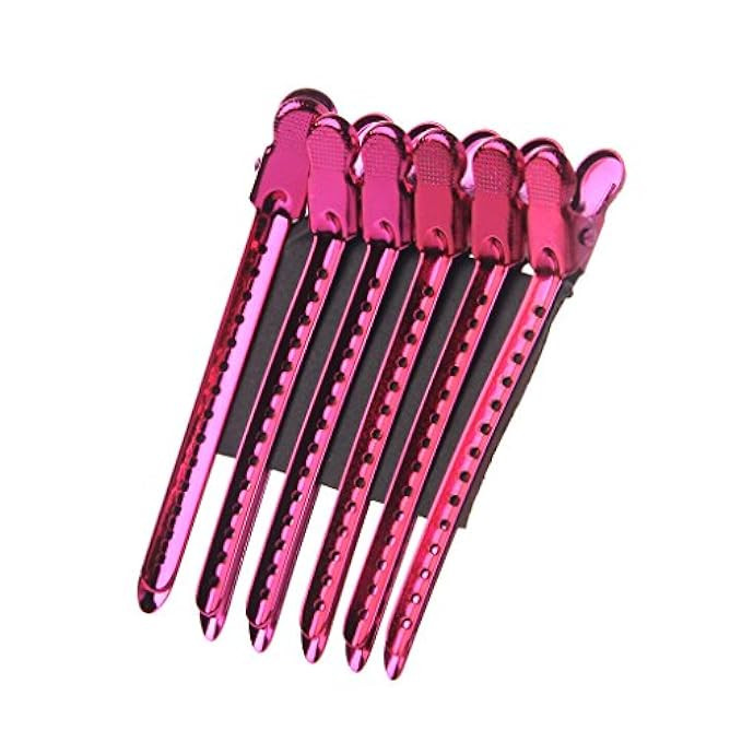 EA-STONE 12Pcs Dividing Duck Bill Clips, Clamp Hair Styling Clips Hairpin Metal Hairdressing Section | Amazon (US)