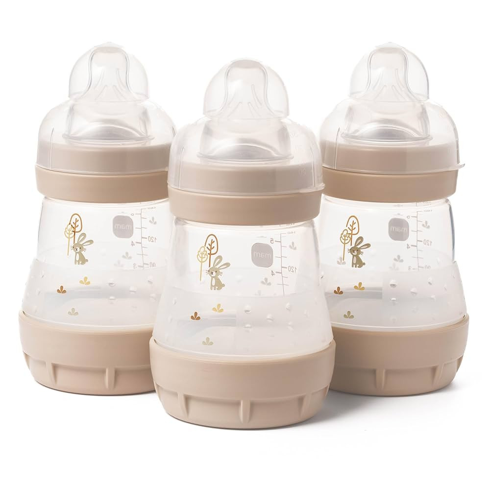 MAM Easy Start Anti-Colic Baby Bottles | 3 Pack (3 x 160ml) | Self-Sterilising Baby Milk Bottle |... | Amazon (UK)