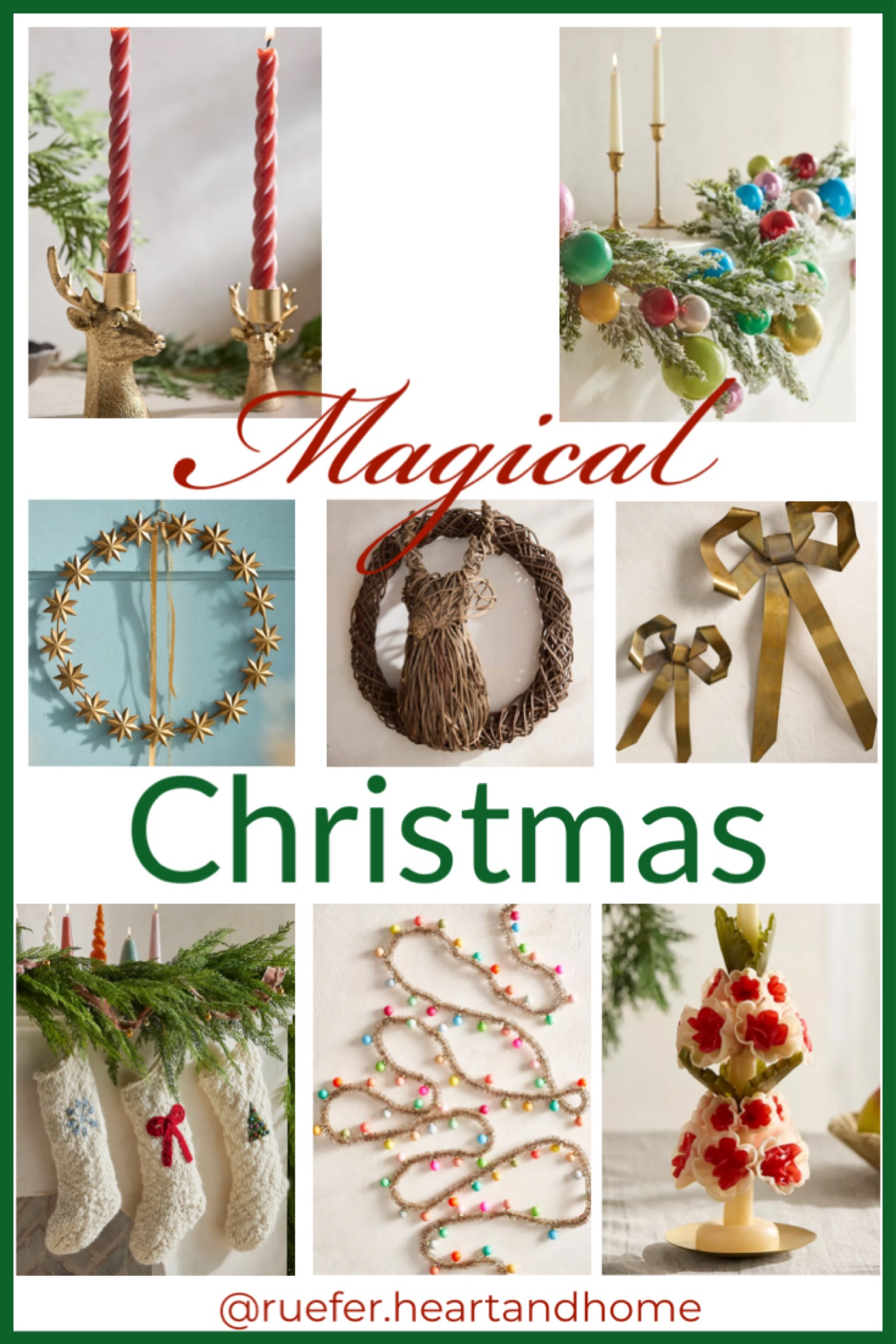 Terrain Christmas decor, whimsical holiday decor, Christmas wreaths, garland, beaded garland, shatterproof garland, candle holders, Christmas candle holders, brass bow, magical Christmas home decorr

#LTKSeasonal #LTKHome #LTKHoliday