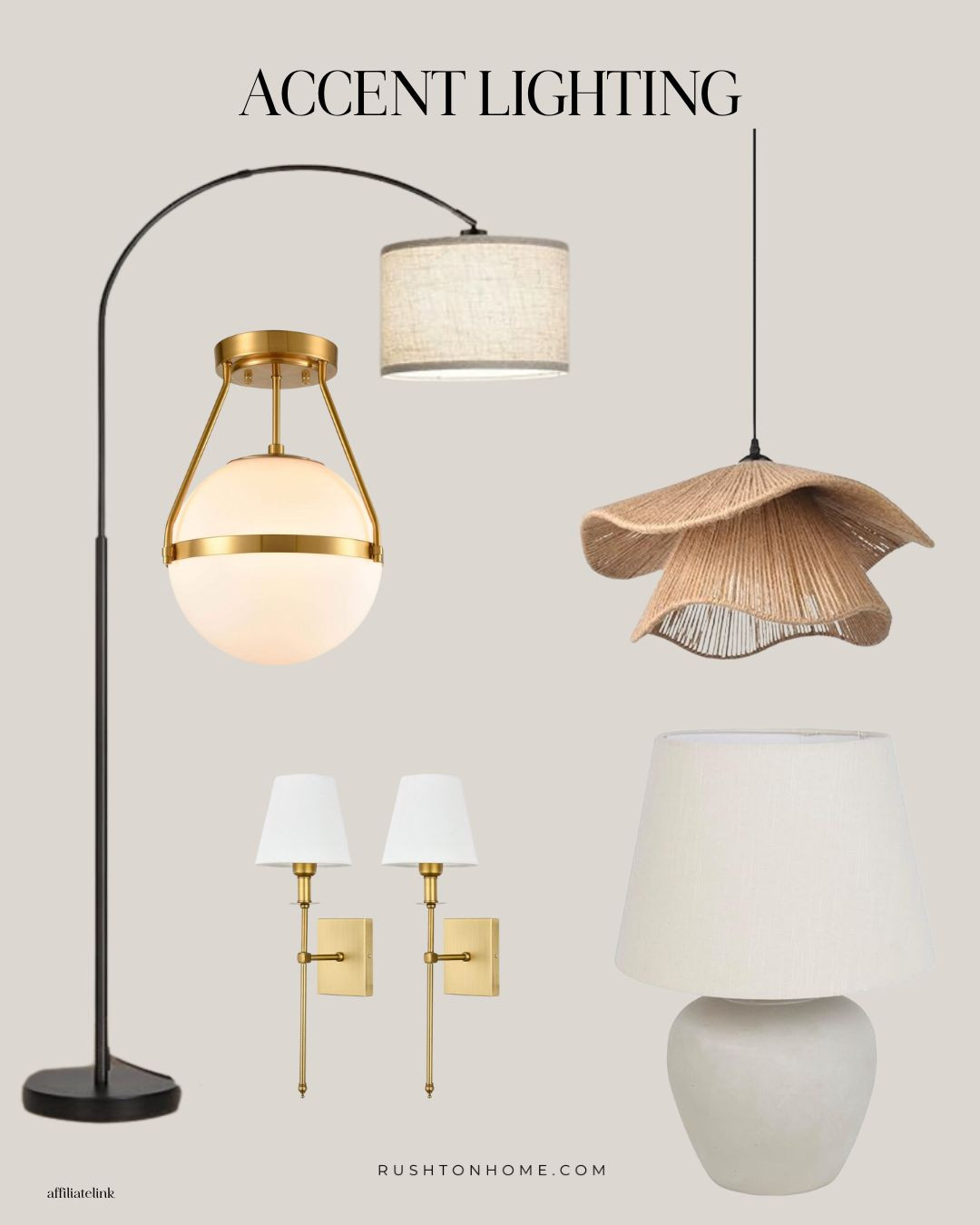 Accent lighting for a refresh! 
#affordablehome #interiordesign #modernorganic #homeinspo #interiordecor #homedecor #modernorganic #transitionalstyle#amazon #neutralhome #founditonamazon #onsale #stylingtips #homesweethome #boujeeonabudget 
#amazonmusthaves #amazonprime #lighting #lamps #lightfixtures #accentlighting 

 

#LTKHome
