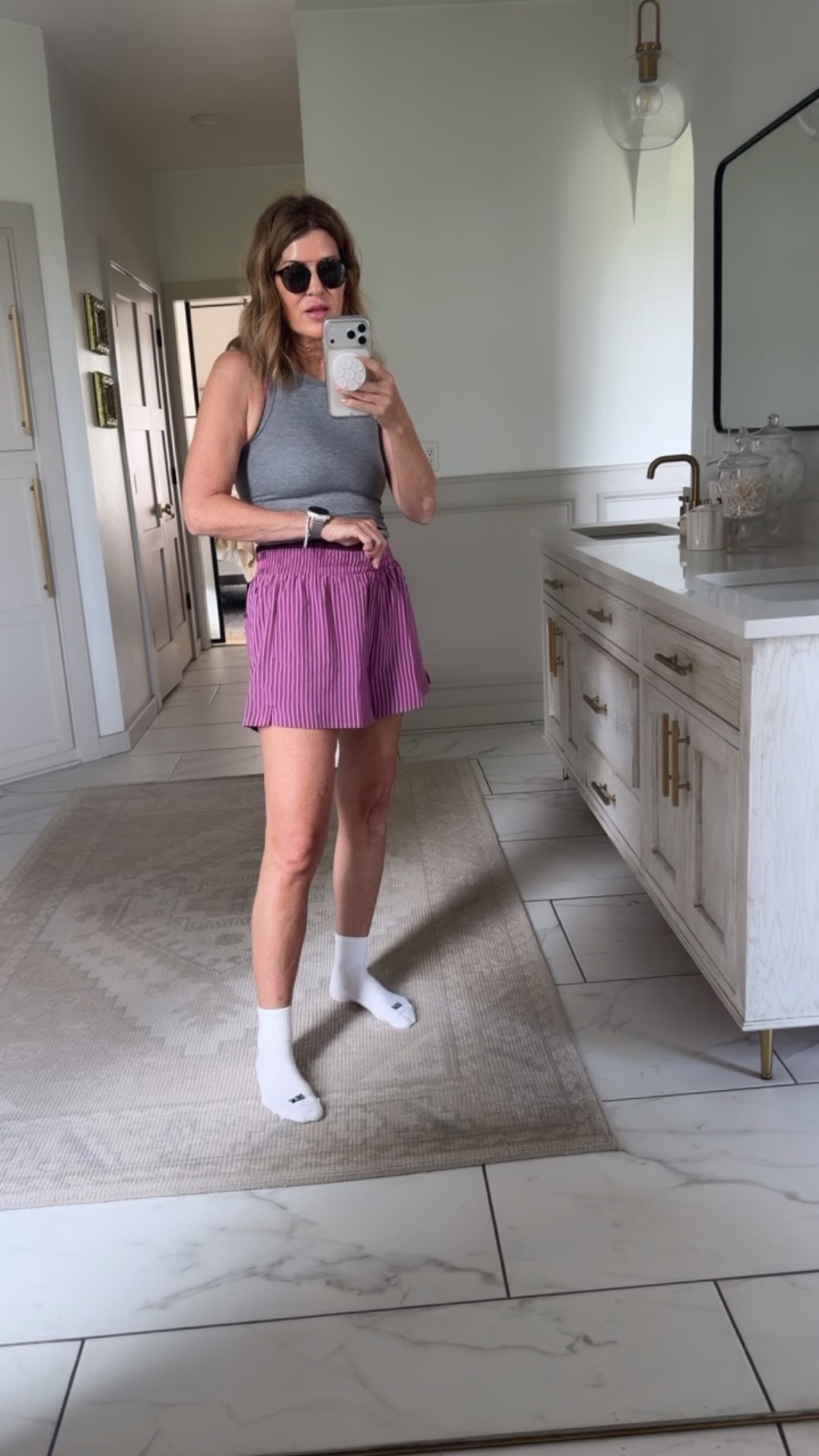 Ootd morning workout I’m in a size medium short on clearance now

#LTKOver40 #LTKSaleAlert