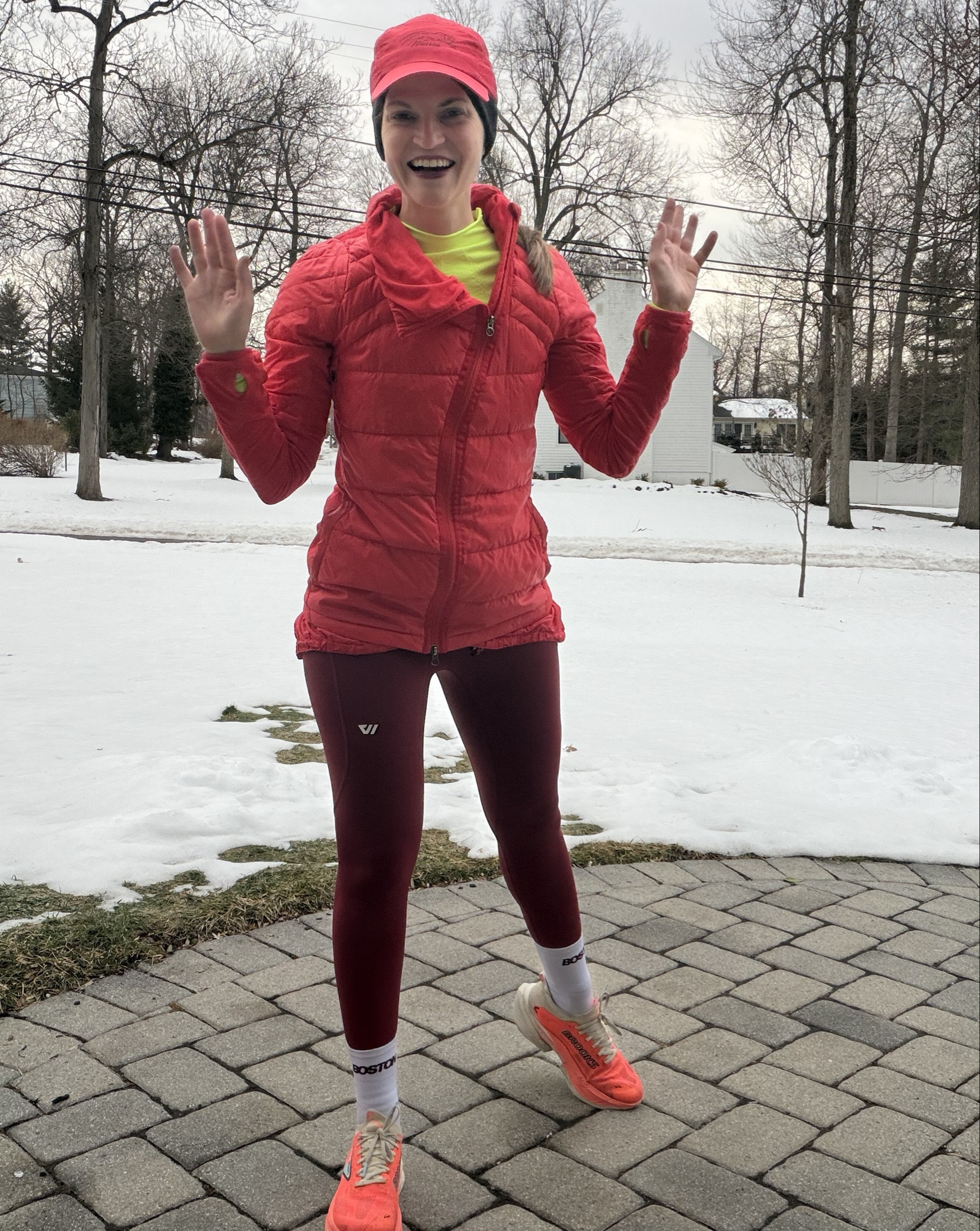 Before and after today’s 17 mile long run. Made my way through rain, sleet, snow and even sun. What a journey! 

#LTKfitnessgoals #LTKActive #LTKdayinmylife