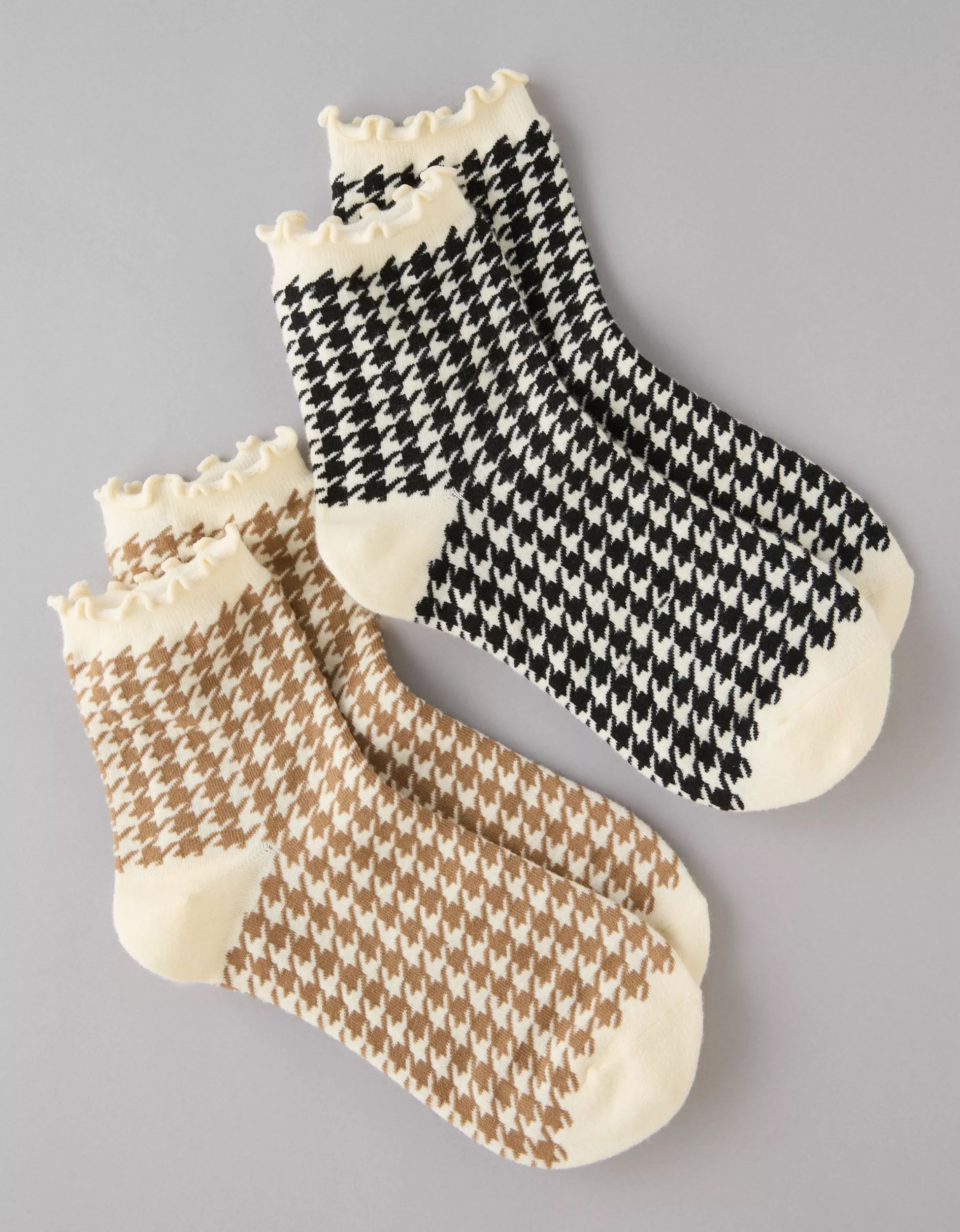 AE Gingham Boyfriend Socks 2-Pack | American Eagle Outfitters (US & CA)