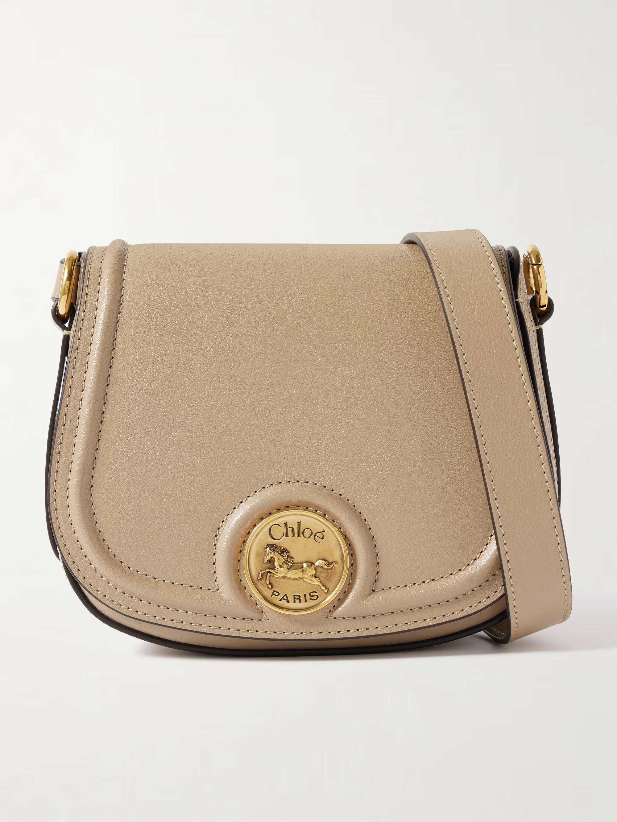Horse Medal small textured-leather shoulder bag | NET-A-PORTER (UK & EU)