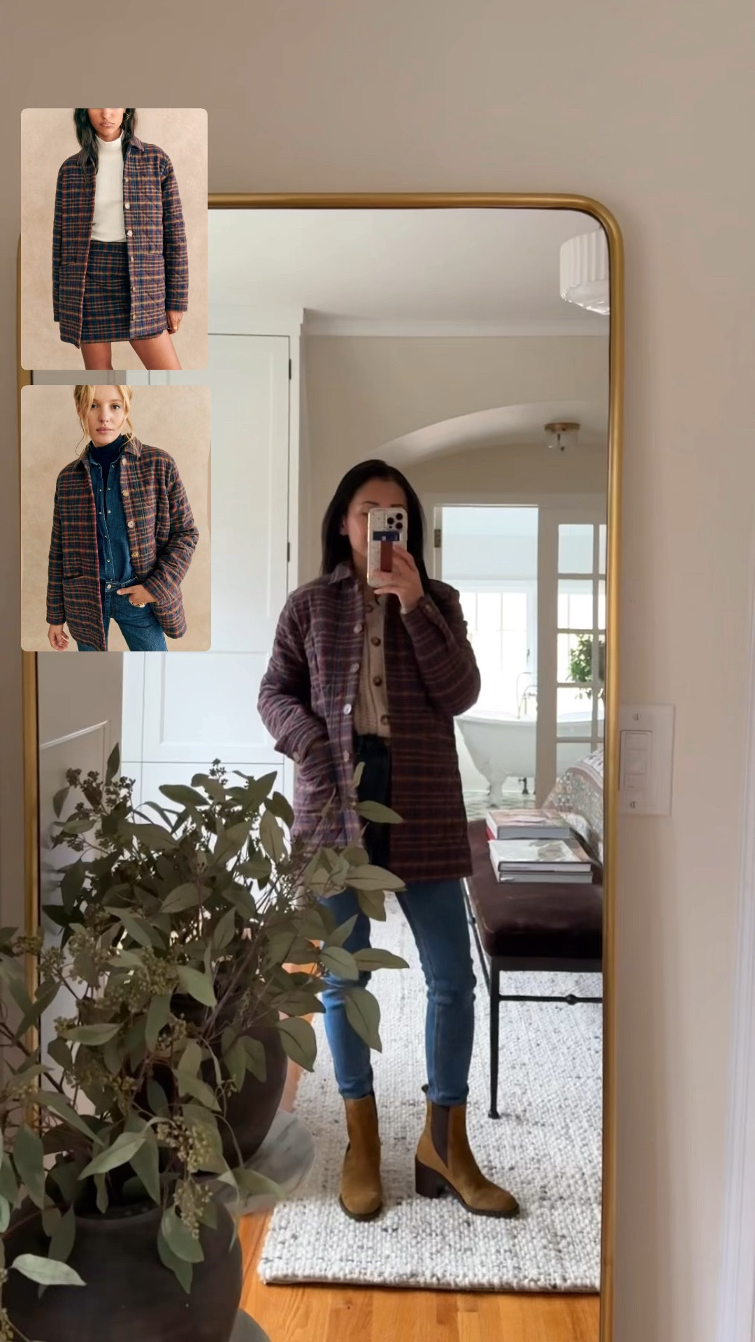 Love this quilted checked jacket 😍! Wearing XXS. So many ways to style it. I only have solid jackets + excited to change it up. | Sezane winter style |

#LTKShoeCrush #LTKStyleTip