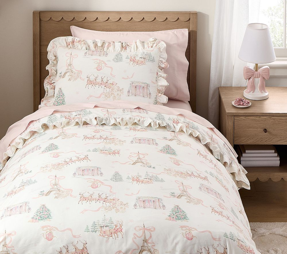 LoveShackFancy Christmas Dream Cotton Duvet Cover & Shams | Pottery Barn Kids