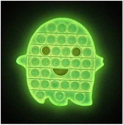 WHPXJY Halloween Push Bubble Fidget Toy,Fluorescent Fidget Toy Silicone Bubble Pop Fidget Toy Stress | Amazon (US)