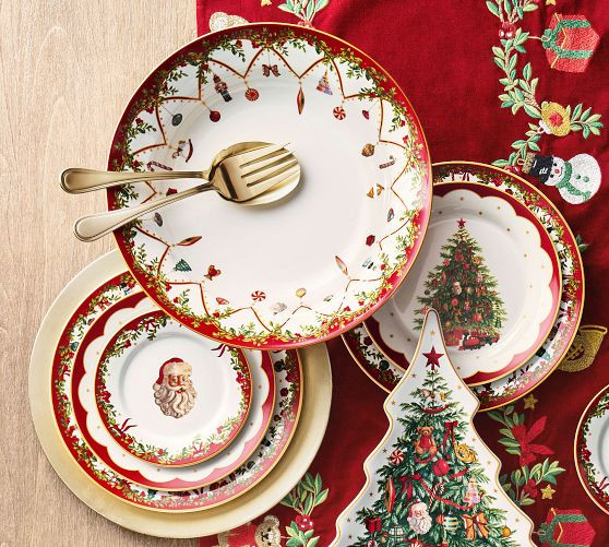 Nostalgic Christmas Icon Stoneware Serving Bowl | Pottery Barn (US)