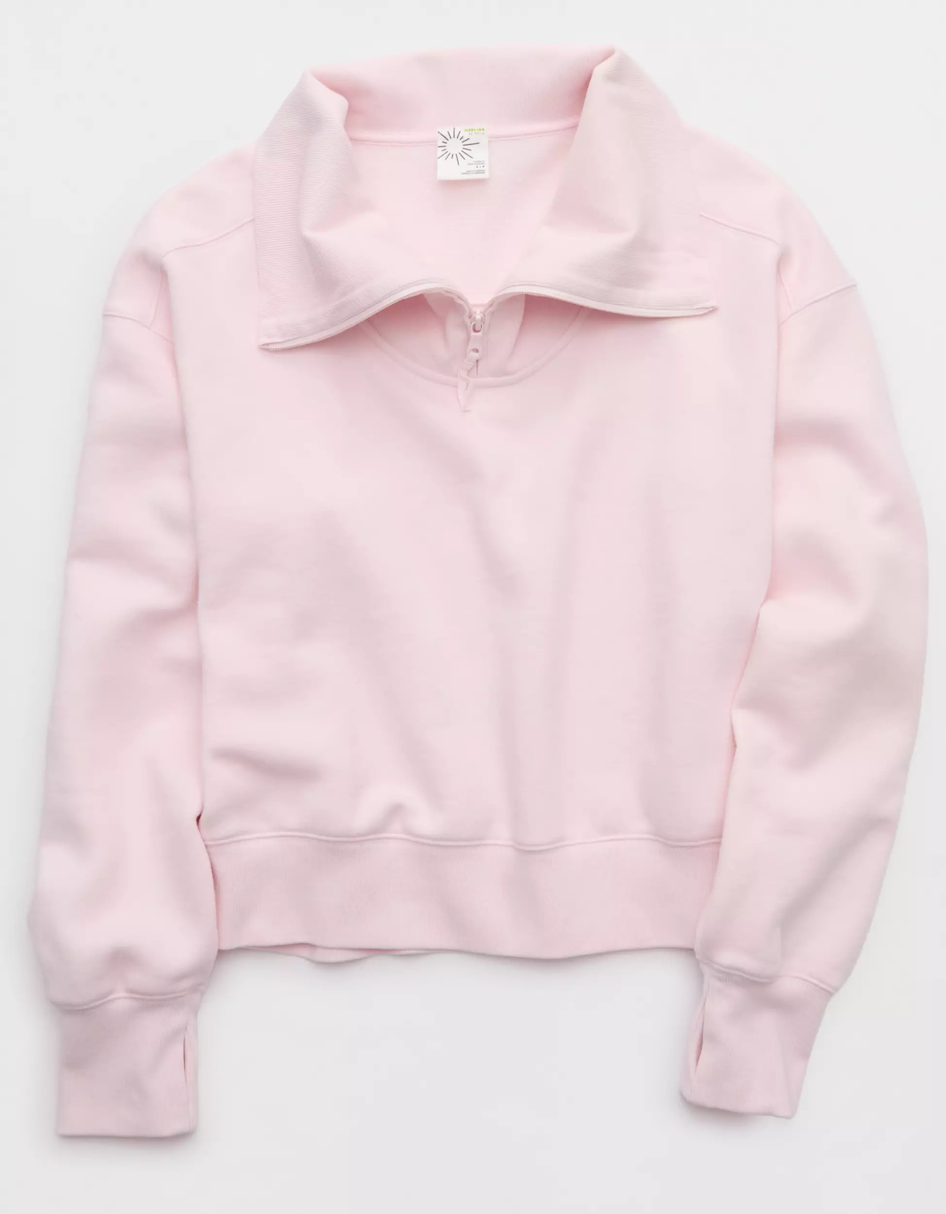 OFFLINE By Aerie Cloud Fleece Quarter Zip Sweatshirt | Aerie